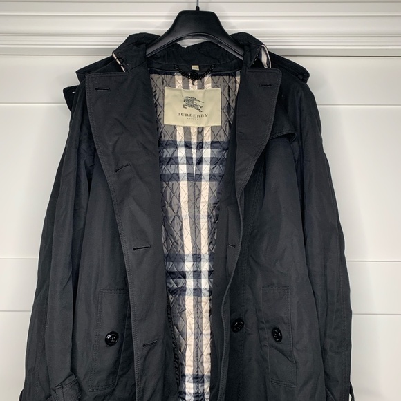 Burberry Black Trench Coat - Picture 8 of 16